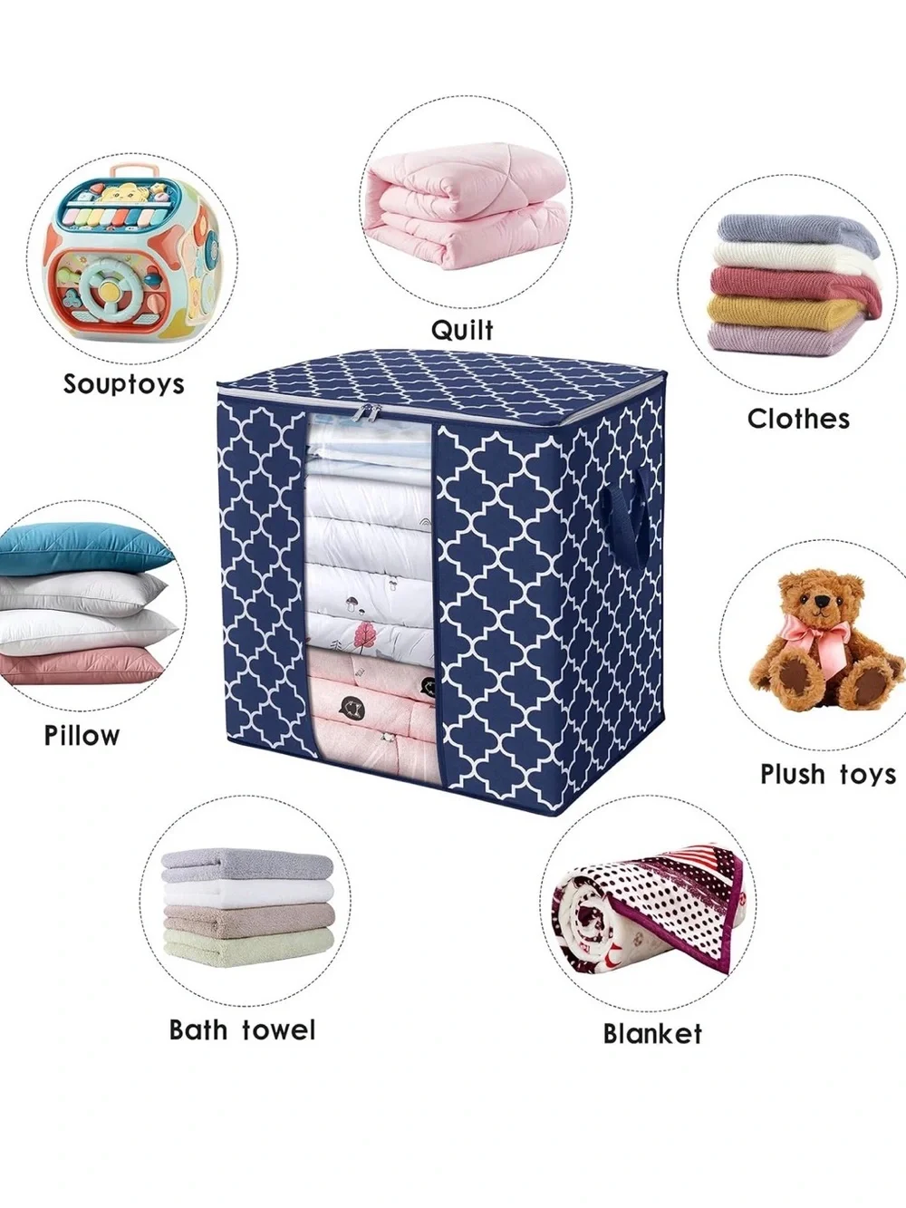Storage Bags 2 Pack 100L Clothes Organization and Storage